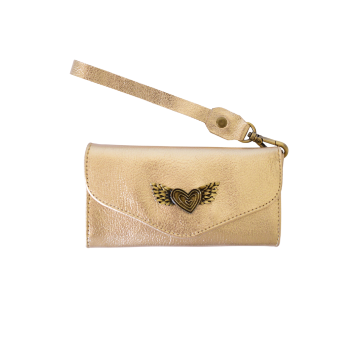 Billetera Flo Dorada