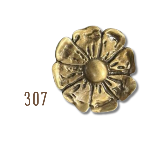 Hebilla Flor Dorada 307