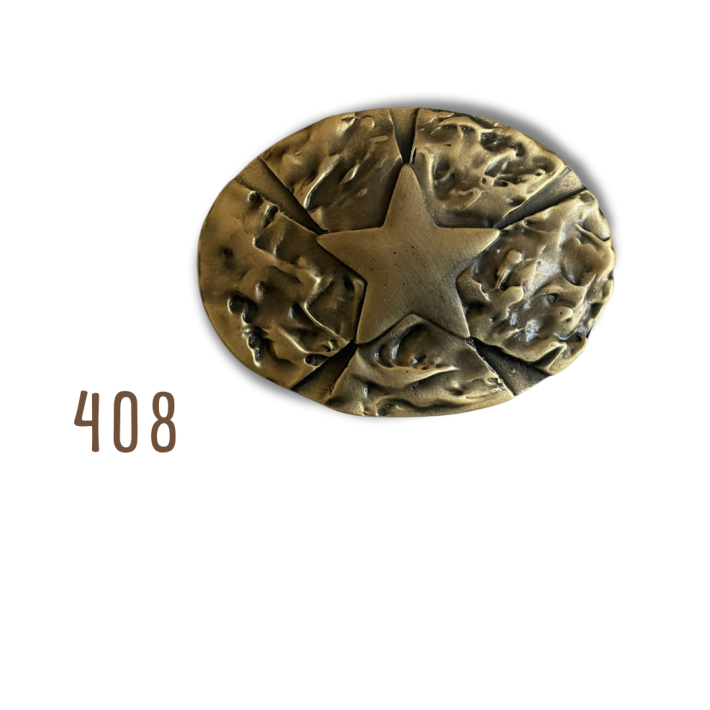 Hebilla Estrella Óvalo Dorada 408